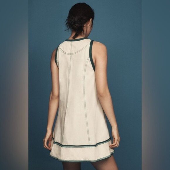 NWT Size 3X- Anthropologie zip-front denim mini dress NWT US$ 158 (100% Cotton) - Picture 6 of 16